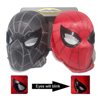Máscara Homem-Aranha Com Luzes Piscante-Cabeça De Papel Para Adultos E Crianças , Ano Novo Ou Presente De Aniversário Namorado