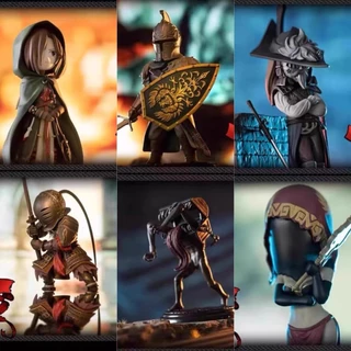 Original Actoys 10CM Mimic Dark souls Faraam knight pyromancer sir alonne shanalotte Action figure boneco