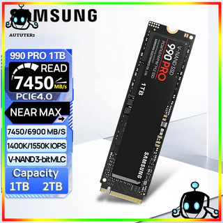 SAMSUNG 1TB M2 2280 SSD 990 PRO 2TB Unidade Interna De Estado Sólido PCIe Gen 4.0 x 4 NVMe 2.0 Para Computador Desktop