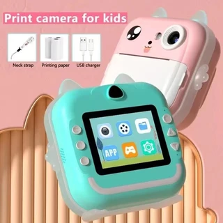Câmera Infantil Fotos De Impressão Instantânea Mini Digital Papel Térmico Educação Presentes De Brinquedos