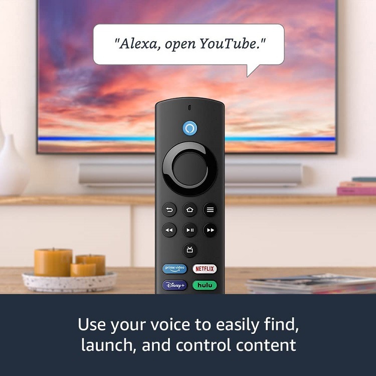L5B83G Substituição Do Controle Remoto Por Voz Adaptado Para O Amazon Fire TV Stick Lite/Cube