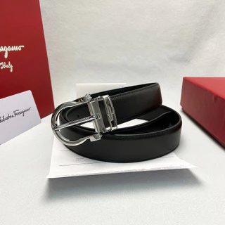 Ferragamo Couro De Luxo Genuíno Designer Homens Cinto De Negócios Carta Fivela Cintos De Moda Mulheres Calças Vaca Largo 3.4CM FL04