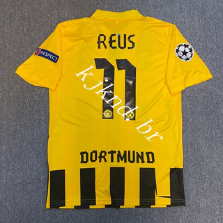 1213 Borussia Dortmund Casa retro Jerseys Reus Lewandowski