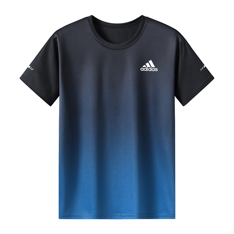 Camiseta esportiva de manga curta de verão Camiseta esportiva de manga curta de gola redonda feminina masculina