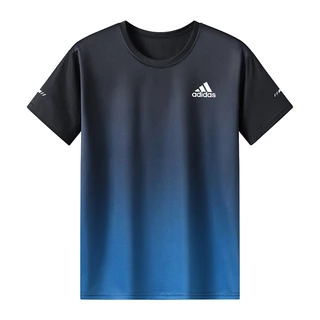 Camiseta esportiva de manga curta de verão Camiseta esportiva de manga curta de gola redonda feminina masculina