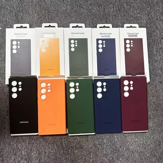 Para Samsung Galaxy S24 Ultra Liquid Silicone Capa Protetora De Telefone/S24 Plus Anti-Queda