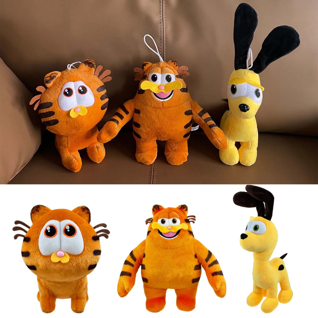 Brinquedo De Pelúcia Fofo Garfield Recheado Almofada Macia E Confortável Para A Pele Crianças Presentes De Natal De Aniversário