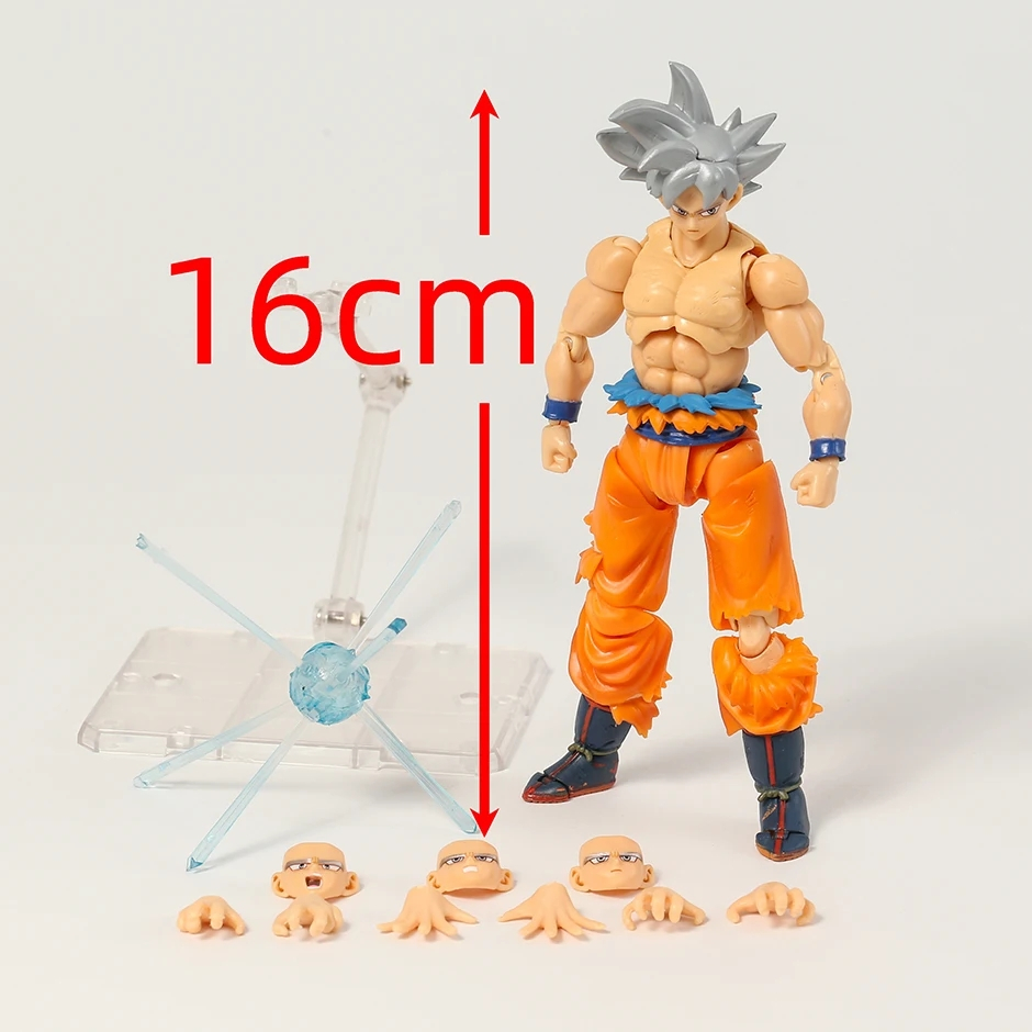 Articulado 16cm Dragon Ball SHF Goku blue PVC action figure boneco