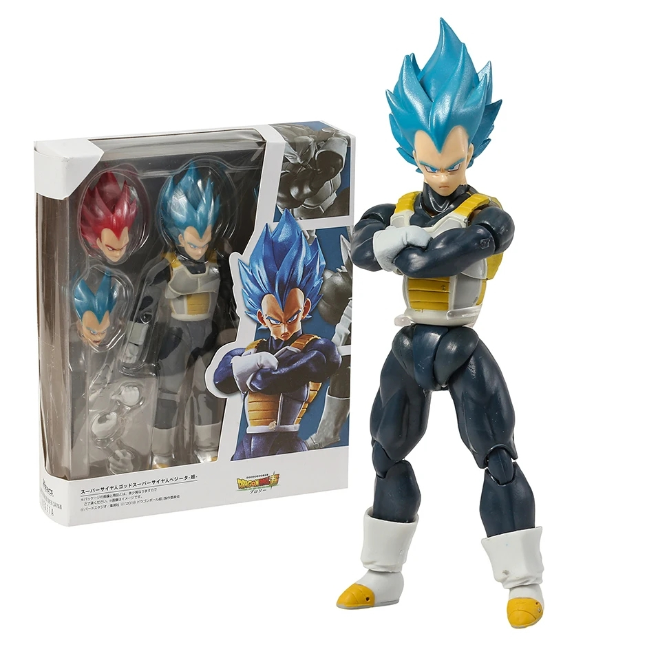 Articulado 16cm Dragon Ball SHF Goku blue PVC action figure boneco