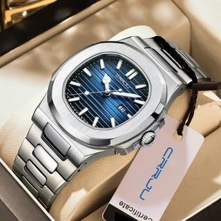 CRRJU Marca Relógio Masculino Casual Simples Esportes Relógio de Quartzo Impermeável 5018 X