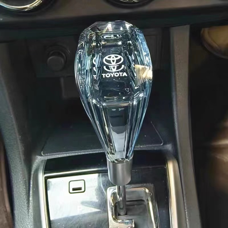 Botão De Mudança De Marcha Crystal LED Para Toyota Corolla Camry RAV4 Cabeça Da Alavanca De Câmbio Carro