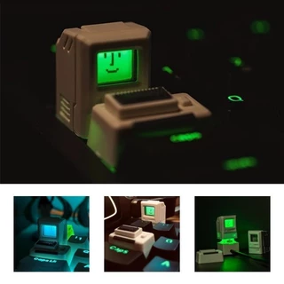 Chaveiro mac keycap FC Vermelho E Branco Mecânico 80s Macintosh retro Personalidade Translúcida