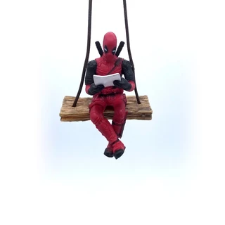6cm Figura Anime Deadpool Ornamentos Para Carros Pingente De Baloiço Decoração Auto Retrovisor Espelho Pendurado Acessórios Interiores Modelo Brinquedos Presentes