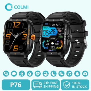 COLMI P76 Smart Watch 3ATM Nadar Bluetooth Chamada Para Homens Casal 420mAh Bateria Grande 100 + Modo Esporte