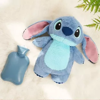 [Sspsps] Anime Kawaii Turo Lilo Stitch Plush Garrafa De Água Quente De Inverno Feminina De Enchimento De Mão Aquecedora De Monstros Brinquedos FAH