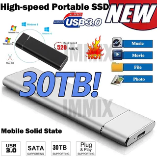Disco Rígido Externo 30TB Unidade De Externa SSD Portátil 64TB USB3.1 10TB Para Memória De Armazenamento De Dados Notebooks