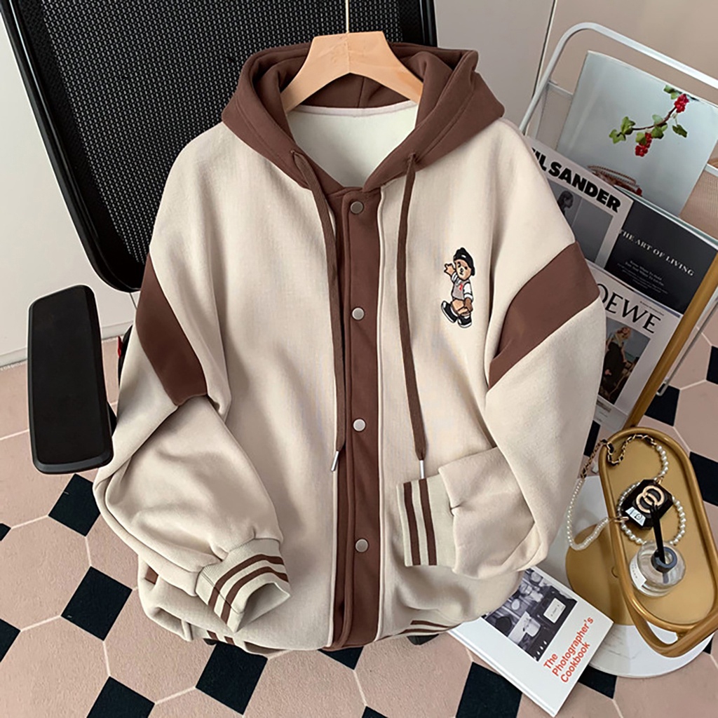 Casaco Unisexo De Basebol Para Homens De Bastball Uniforme Europeu Estilo Coreano Jersey Moda Casual Retro Solto