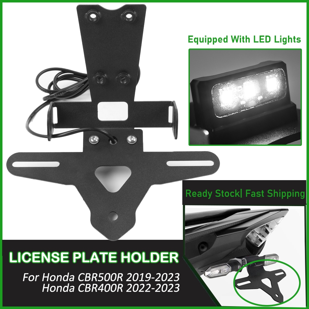 Support De Plaque D'immatriculation Arrière (fender Eliminator) Pour Honda CBR500R (2019-2023) & CBR400R (2022-2023) - Avec Feu LED - 8