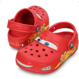 ⭐️Crocs McQueen Chinelos Infantis com led Flashing