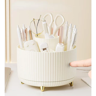 Caixa Rotativa de Armazenamento de Compartimento Rotativo Multifuncional, Porta Caneta Rotativa, Caixa Rotativa de Armazenamento de Cosméticos, Caixa Rotativa de Armazenamento de Maquiagem, Caixa Rotativa de Armazenamento de Cosméticos com Batom Batom Láp