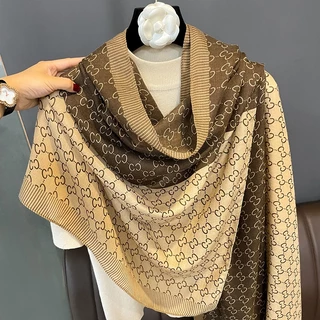 Cachecol Mulher Marca De Luxo Algodão De Inverno Hijab Cabeça Bandana Foulard Pashmina Bufanda Shawls And Wraps