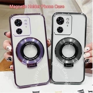 Capinha Motorola Moto Edge 40 Transparente Capa Macia Suporte Magnético À Prova De Choque
