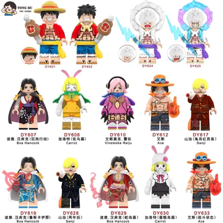 Anime Minifigures ONE PIECE LUFFY Bloco de construção Doll Collection Modelo Brinquedo de aniversário
