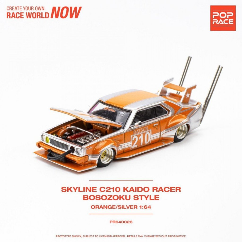 Poprace PR640026 1/64 NISSAN SKYLINE C210 KAIDO RACER BOSOZOKU