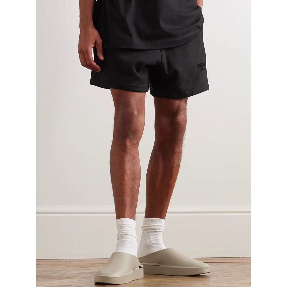 Novo Características De Deus FOG Linha Dupla Essenciais24fall High Street Leisure Sports Pequeno Logotipo Impresso Drawstring Shorts