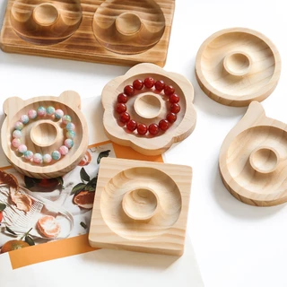 St. kunkka Bandeja de madeira maciça para fabricação de braceletes de tábua com contas de bricolage