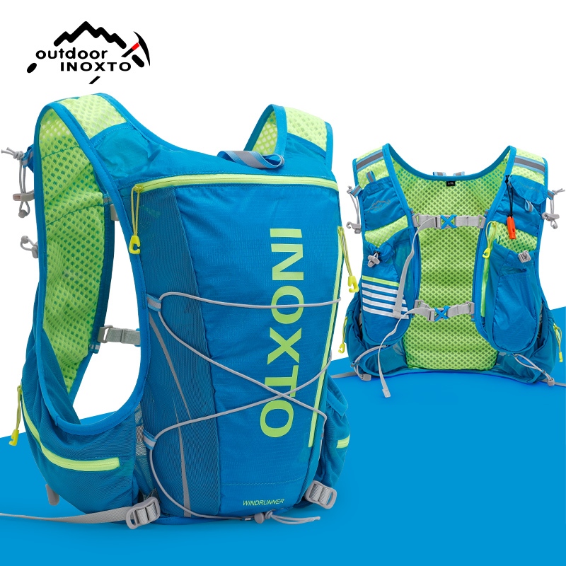 INOXTO 8L Mochila Colete Corrida Hidratação Água Trilha Bike Com Refil