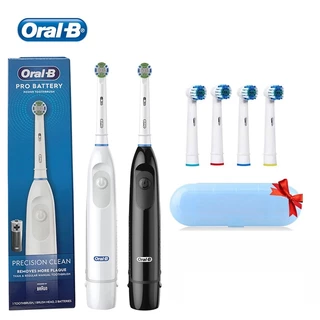 Oral B Escova Dental Elétrica Rotação Dentes Limpos Adultos DB5010 Com Cabeças De Substituição Extra