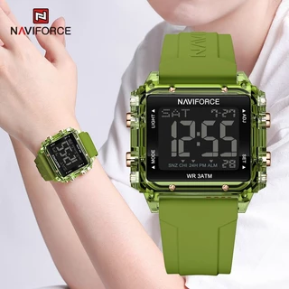 NAVIFORCE Novos Relógios Eletrônicos Homem E Mulher Moda De Pulso De Sílica Simples Fumed Pulseira À Prova D'água Relógio Esportivo Casal 7101