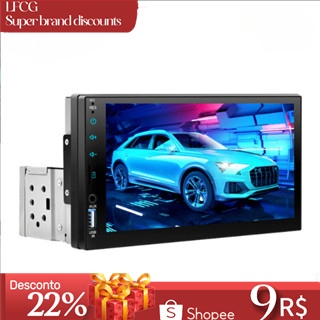 LFCG Central Multimídia 1 Din MP5 Bluetooth USB/AAUX/TF Mirrorlink De 7 Polegadas Com Tela Sensível Ao Toque