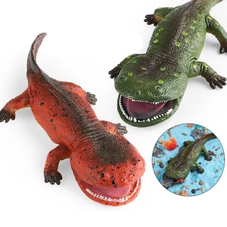 Cretáceo Koolasuchus Anfíbio Carníbio Carnívoro Crianças Educação Científica Brinquedos Modelo Sólido Simulação Propulsora Ornamento