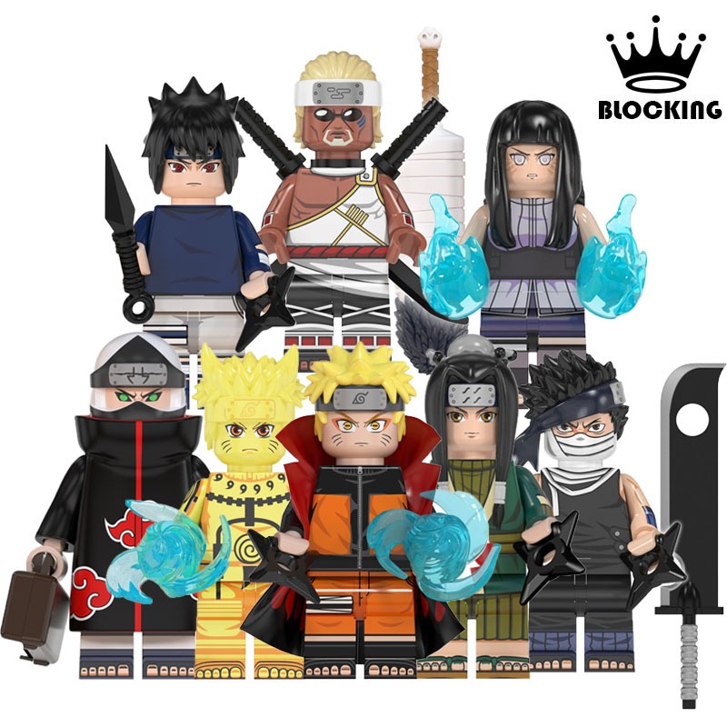 Naruto Uchiha Sasuke Uzumaki Hatake Kakashi Bloco De Brinquedos Presente Para Garotos