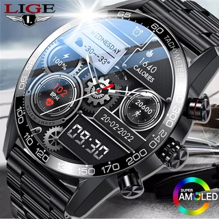 LIGE relógio smartwatch original Chamada à prova d