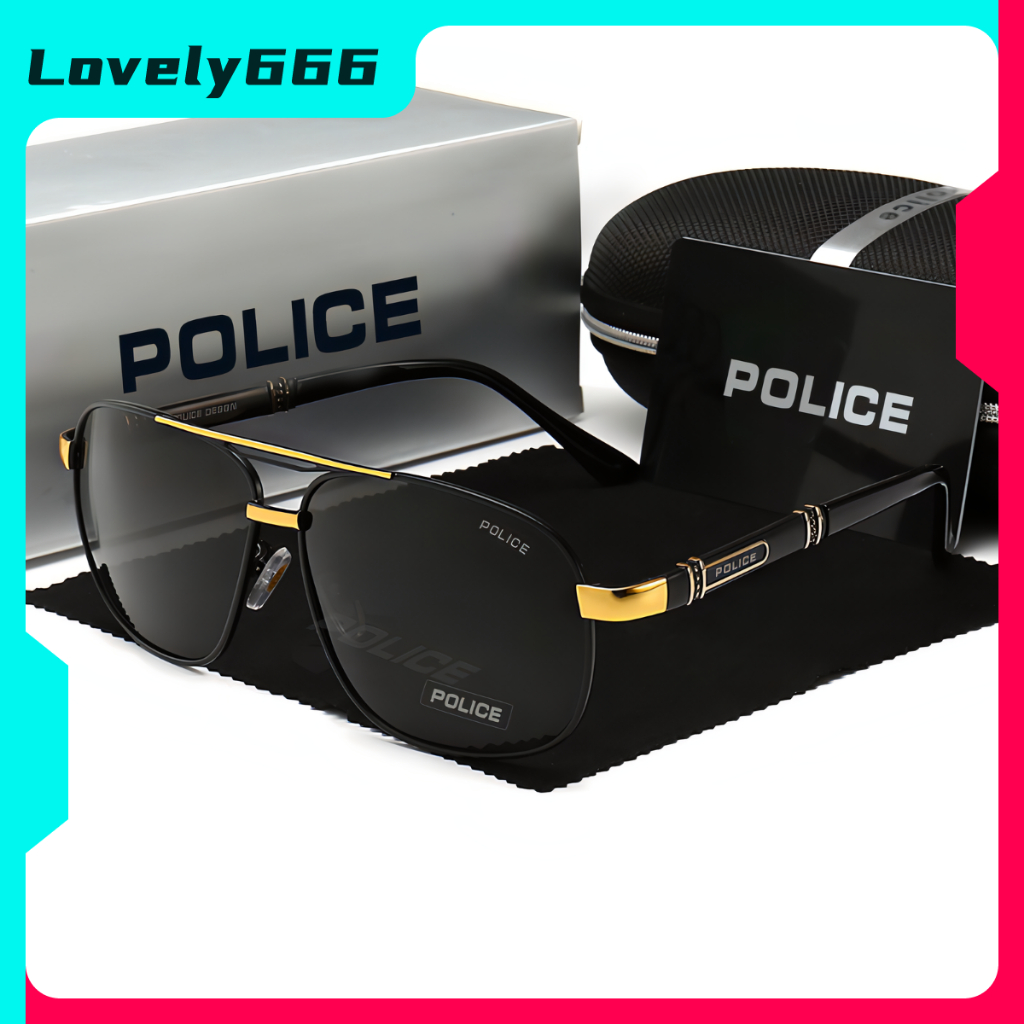 Óculos De Sol Polarizados Da Moda Armação Metálica Retrô Masculina anti-UV De Condução