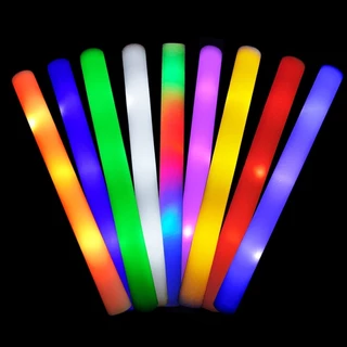 Varetas De Espuma , LED Acendem Para Casamento 3 Modos Piscando Colorido , Brilho No Escuro Suprimentos Festas De