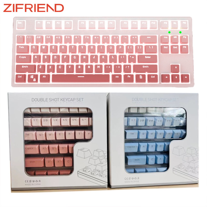 ZIFRIEND ZA68 RGB Teclado Mecânico Hotswap Pink Purple Interruptor