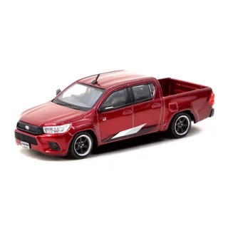 Tarmac Works T64R-041-RE 1/64 TOYOTA HILUX Escala Vermelha DIECAST Modelo Carro