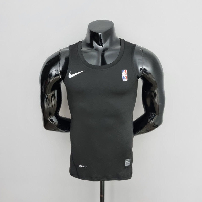 Meias-Calças Colete Esportivo Homens Basquetebol Fitness Roupas De Alta Elasticidade De Treinamento De Pista De Secagem Rápida Respirável Top Sem Mangas