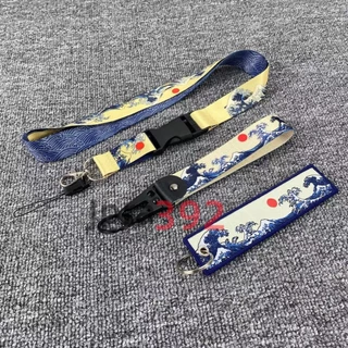 1pcs Pescoço De Cordão De Identificação De Telefone Celular Estilo JDM Com Chaveiro De Corrida De Modificação De Carro
