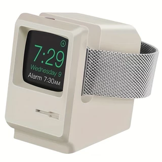 Para Relógio Apple 9 8 7 6 5 4 iWatch 3 2 1 Suporte De Silicone Carregamento De Dock Retro Base De Noites Computador Padrão