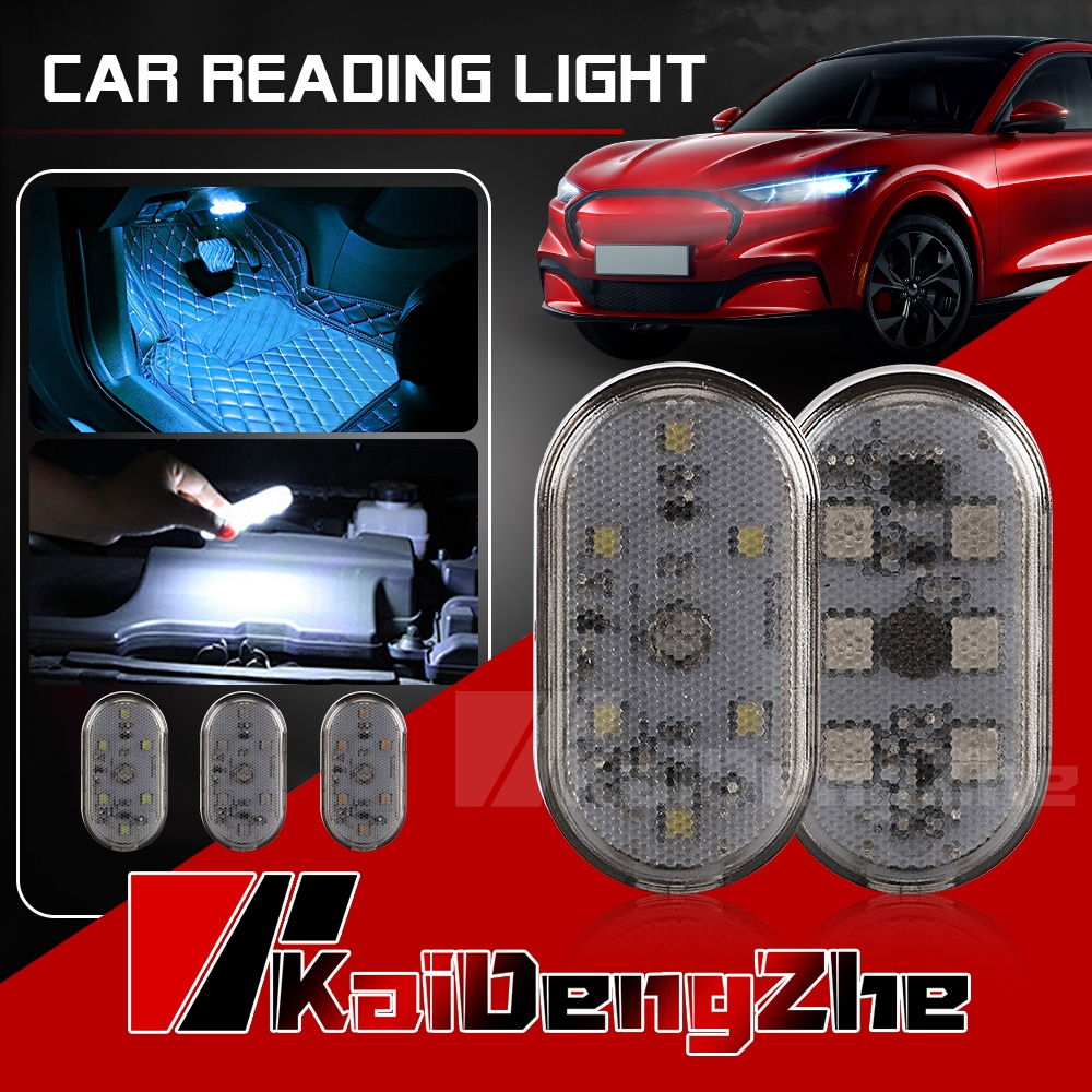Luz De Toque De 1 Peça Sem Fio Para Mini-Carro LED Leitura No Teto Colorida Ambiente De Carregamento USB