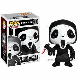 Funko Pop Scream Ghostface Halloween Ghost Face 51 Action Figure Brinquedo Boneco Figuras de Ação