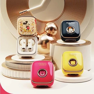Disney Q7 Cute TWS Fones De Ouvido Bluetooth Sem Fio Para Senhoras Ruído Cancelando Estéreo Esportivos Meninas Mickey Minnie Lotso Winnie The Pooh In-Ear Headset