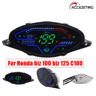 Painel De Controle RPM Do Tacômetro Digital De Motocicleta Medidor Digital Velocímetro RPM Tacômetro Para Honda biz 100 125 C100 BIZ100 Colômbia 1998 1999 2000 2001 2002 TO 2005 em Oferta na Shopee