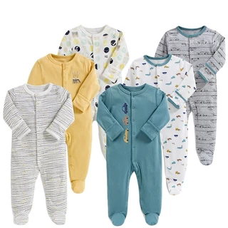 Mamapapas Baby Jumpsuit Roupa de Bebê Roupa de Bebê de Manga Comprida Roupa de Bebê de Três Peças