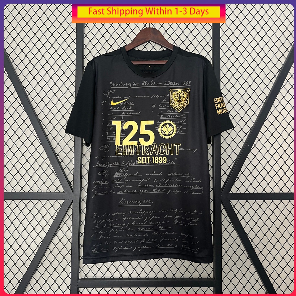 Camisa De Time Masculina 2024 Futebol Fran 125th Preta S-XXL